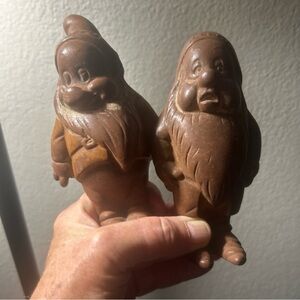 Brown vintage Seven Dwarf Figurines